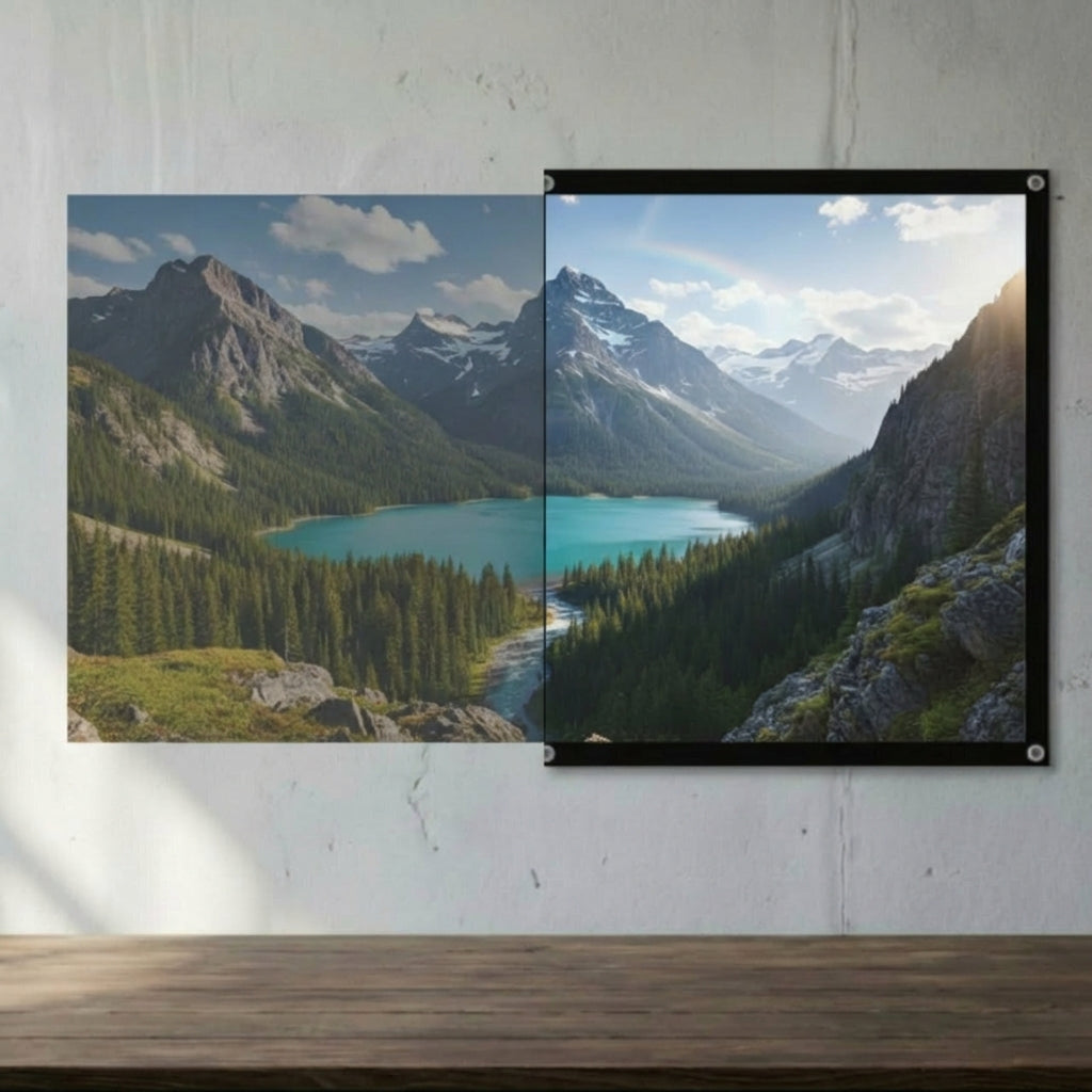 100” Portable Projector Screen 16:9 | Foldable & HD Display