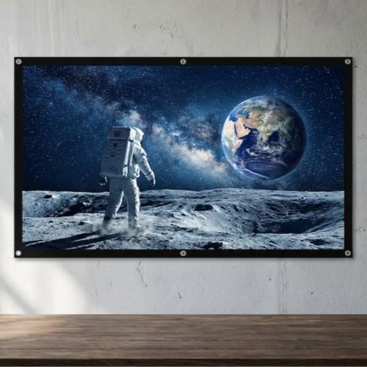 100” Portable Projector Screen 16:9 | Foldable & HD Display
