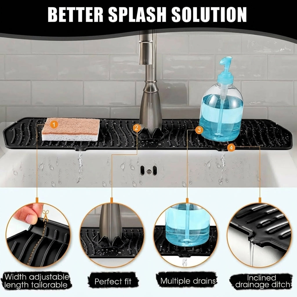 🚰 Faucet Splash Mat